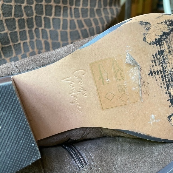 Crown Vintage Saleen Suede Bootie Brown Size 8.5‎ - Picture 8 of 10